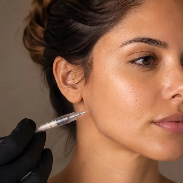 Aplicação de toxina botulínica no masseter para bruxismo